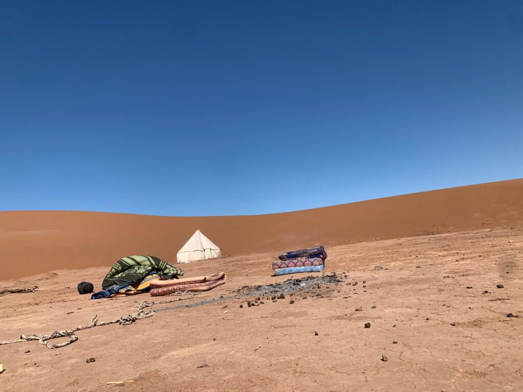 camping sahara desert morocco
